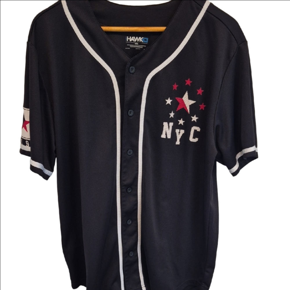Tony Hawk Black and White NYC 1998 Baseball Jersey